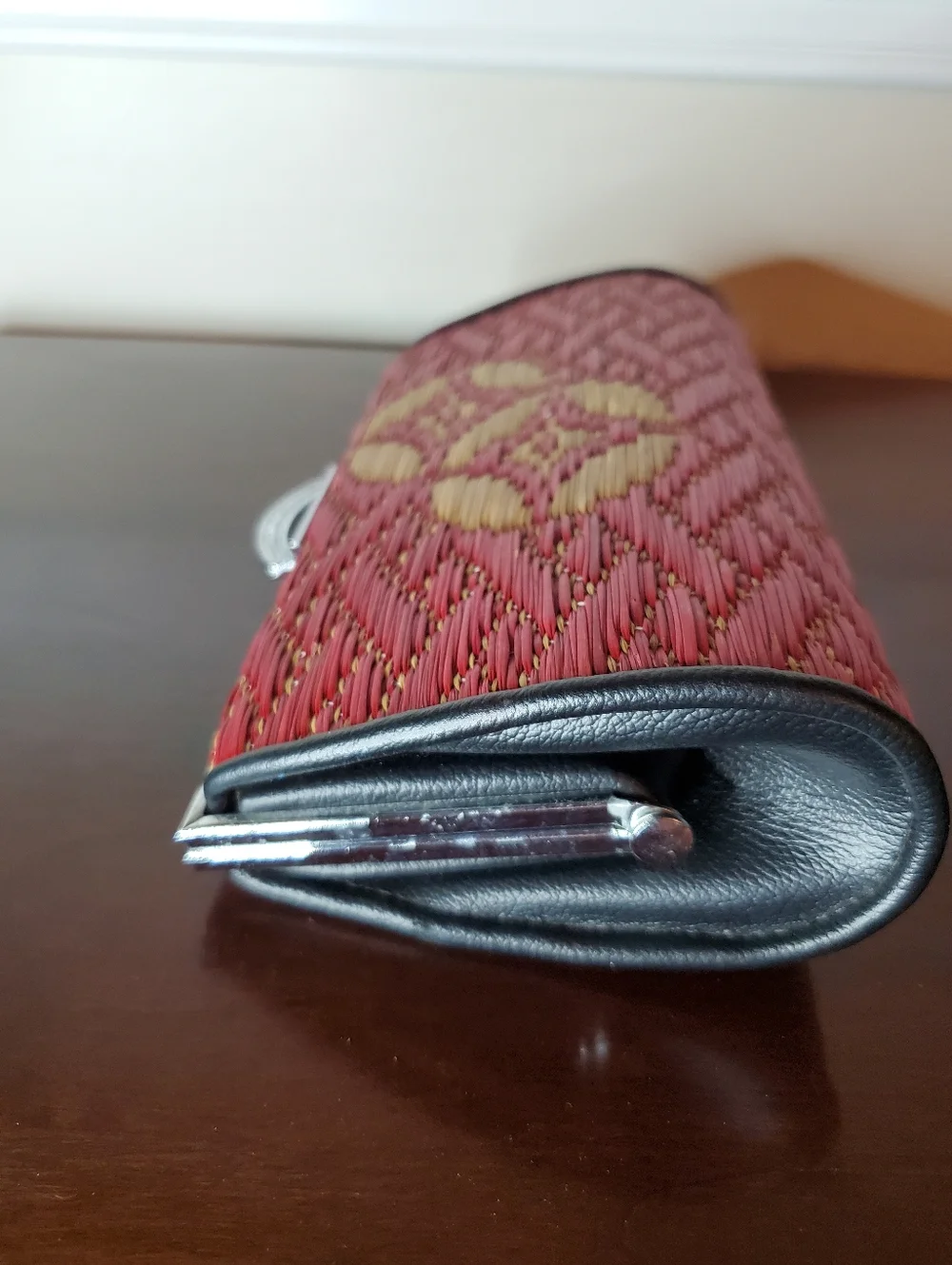 Vintage Japanese Igusa (Woven Grass) Kimono Clutch